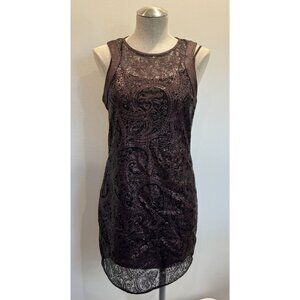 SW3 Bespoke Sequin Dress in Brown Size S